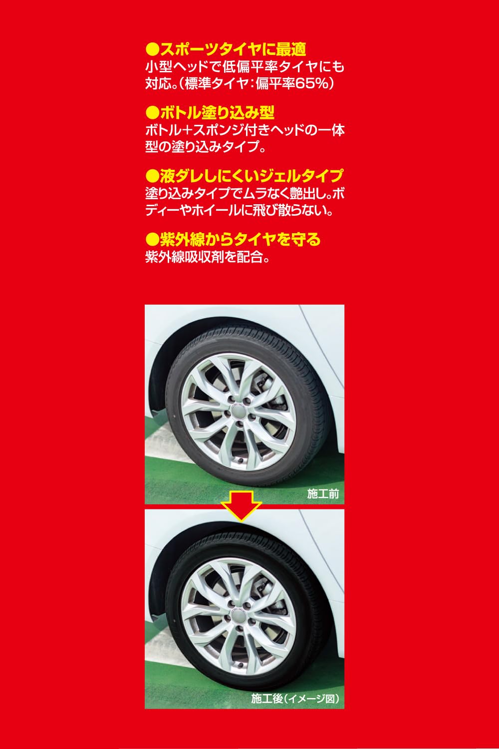 Amazon | イチネンケミカルズ(Ichinen Chemicals) 車用 タイヤ艶出し